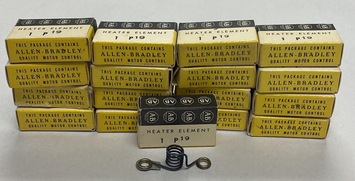 ALLEN BRADLEY,P19,HEATER ELEMENT LOT OF 17 NEW