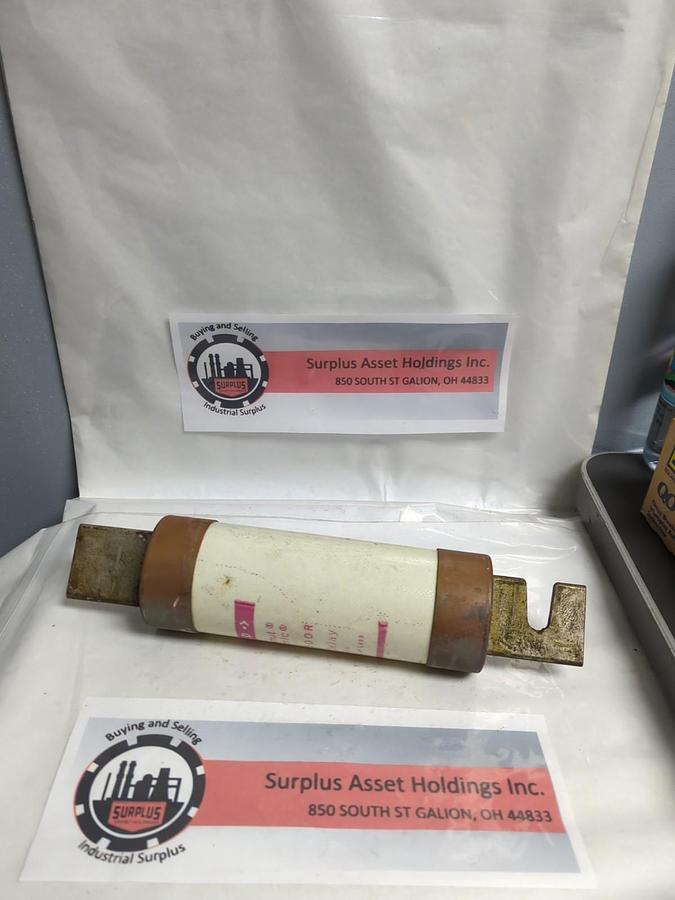 Used GOULD SHAWMUT,TRS500R,TRI-ONIC TIME-DELAY 500 AMP FUSE PRE-OWNED