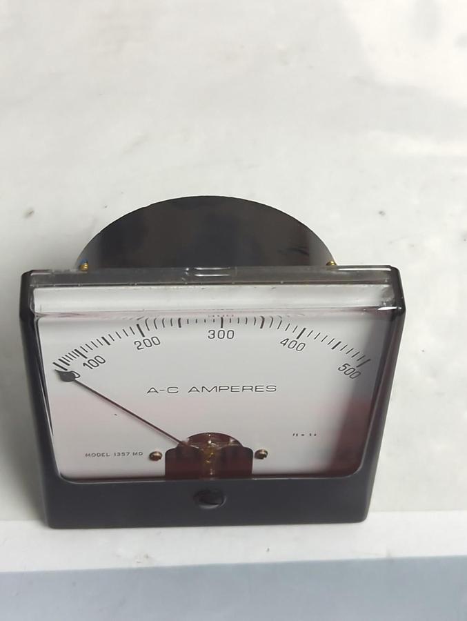 Used SIMPSON,1357,PRESSURE GAUGE 0-500 AC AMPRERES PRE-OWNED