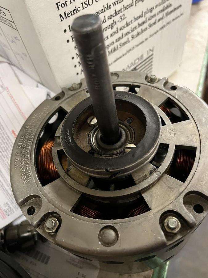 Used DELCO,C-697,ELECTRIC MOTOR 1/6HP 115V 1PH 1050RPM