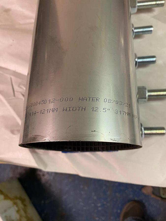 SMITH BLAIR,226-00045012-000,Single Band Pipe Coupling Clamp 4.45-4.73 wdth 12.5