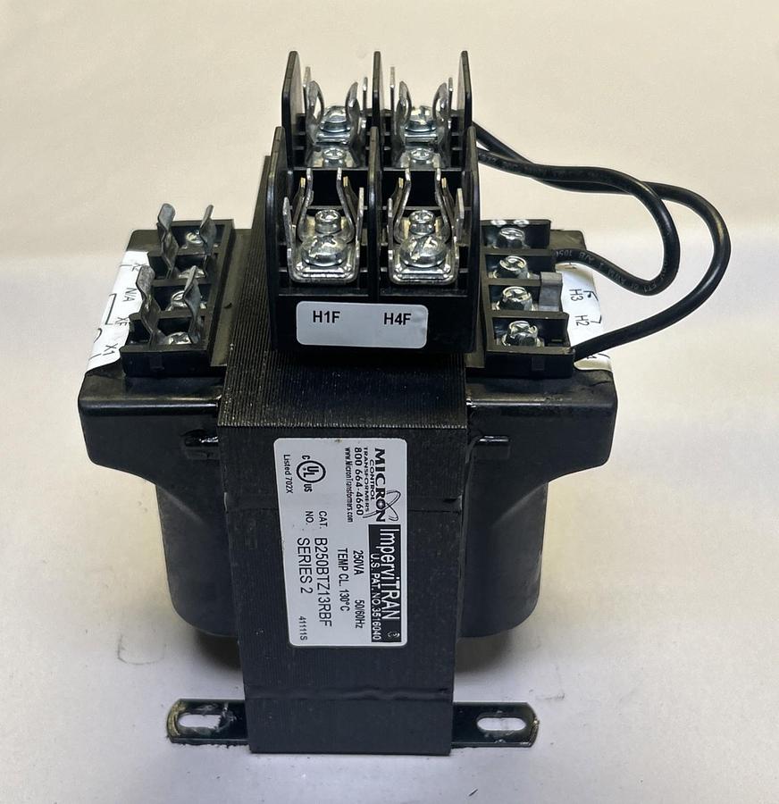 Used MICRON,B250BTZ13RBF,CONTROL TRANSFORMER 250VA 50/60HZ