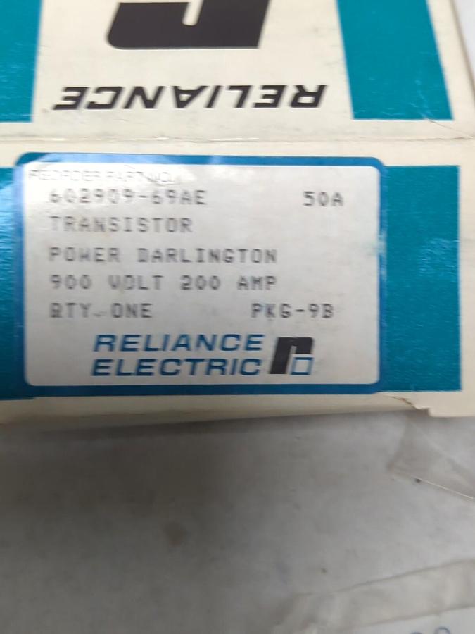 RELIANCE ELECTRIC,602909-69AE,POWER DARLINGTON TRANSISTOR 900V 200AMP NEW