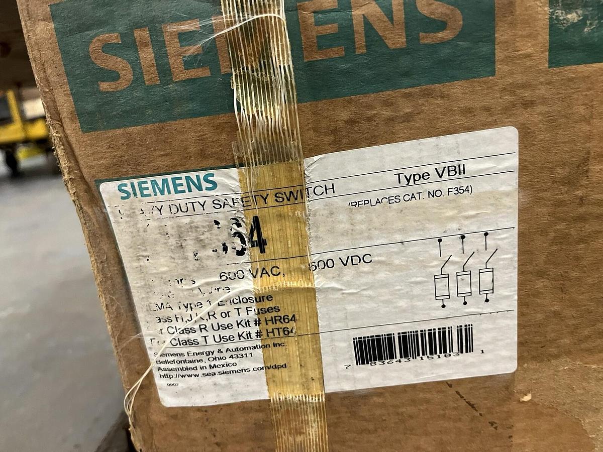 SIEMENS,HF364,200A 600V HEAVY DUTY SAFETY SWITCH