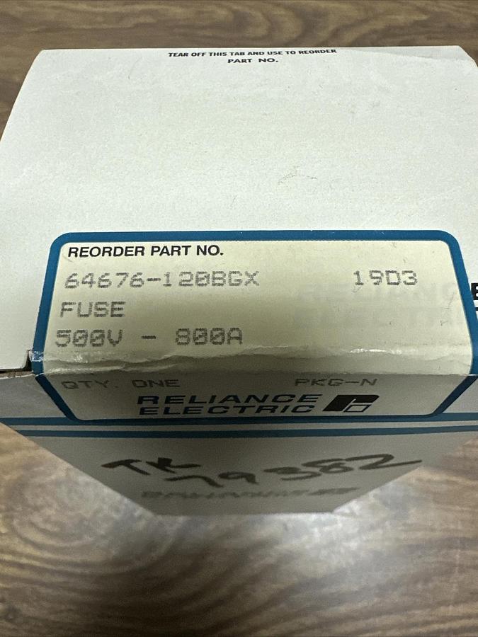 Used Reliance,64676-12BGX,Fuse 500V 800A