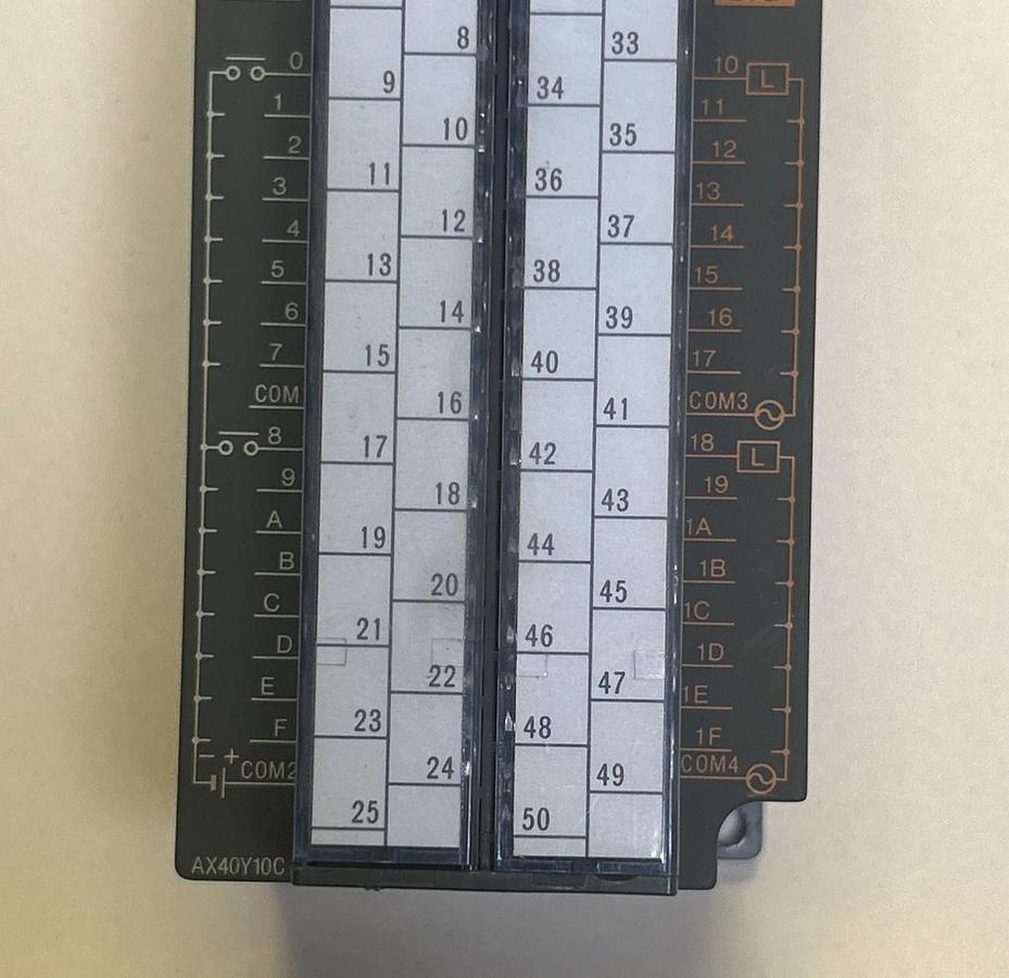 Used MITSUBISHI,AX40Y10C,INPUT / OUTPUT UNIT