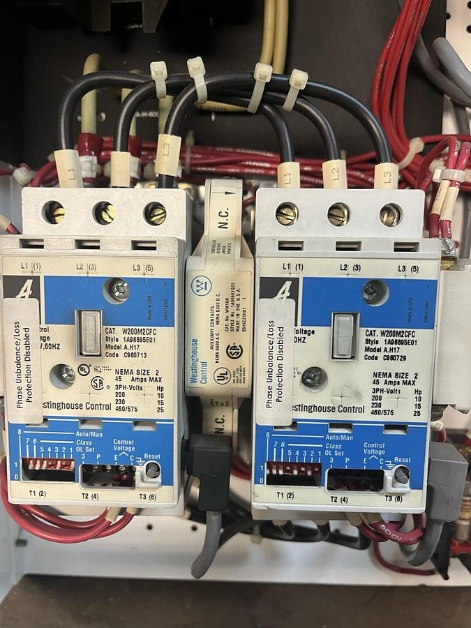 Used Cutler Hammer,Size 2,MCC Reversing FUSED Starter Feeder Bucket W200M2CFC