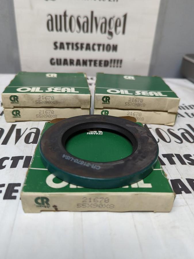 CHICAGO RAWHIDE,21670,OIL SEALS 55X90X8 LOT OF 5 NOS