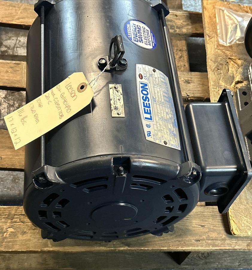 Used LEESON,C215T17DB,MOTOR 10HP 1760RPM 230/460V 3PH 215T FRAME