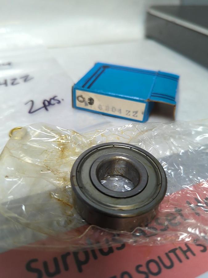 POLAND,6204ZZ,DOUBLE SHIELDED DEEP GROOVE BALL BEARING LOT OF 2 NOS