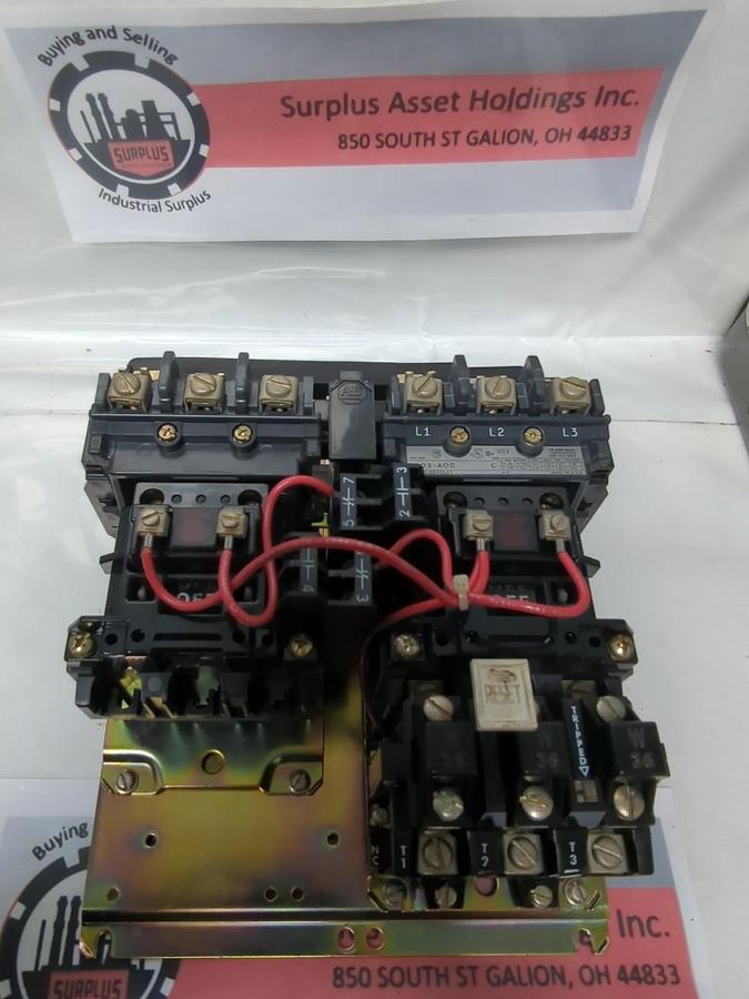 Used ALLEN BRADLEY,505-AOD,REVERSING STARTER SER C SIZE 0 18 AMP PRE-OWNED