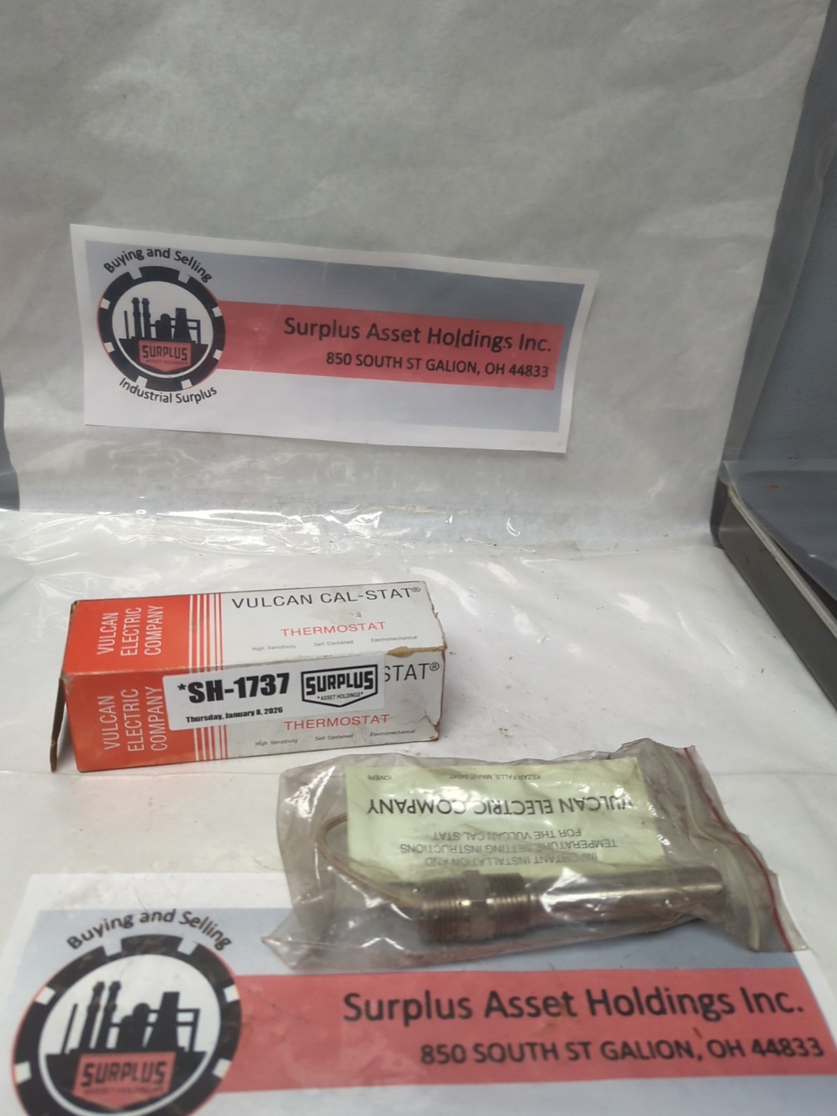 VULCAN CAL-STAT,IE2B2 L96,THERMOSTAT NOS