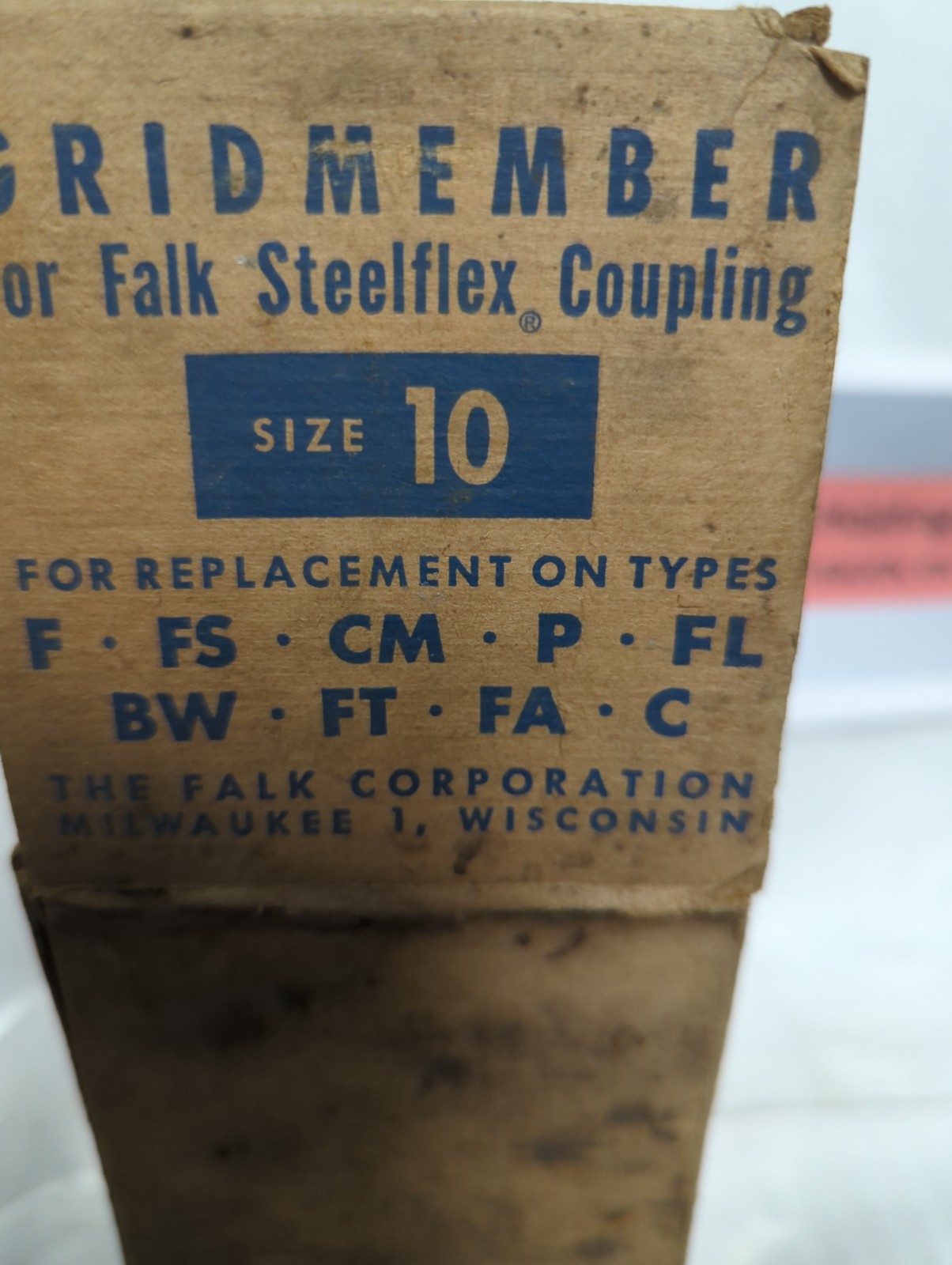 FALK,SIZE 10,GRIDMEMBER FOR FALK STEELEFLEX COUPLING NOS