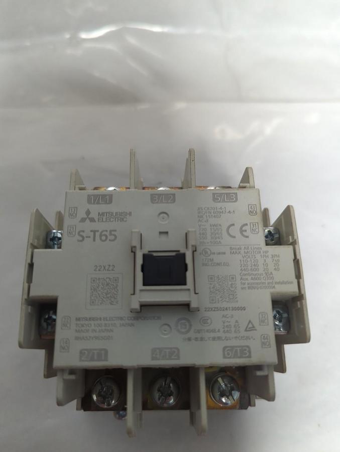 Used MITSUBISHI,S-T65,MAGNETIC CONTACTOR PRE-OWNED