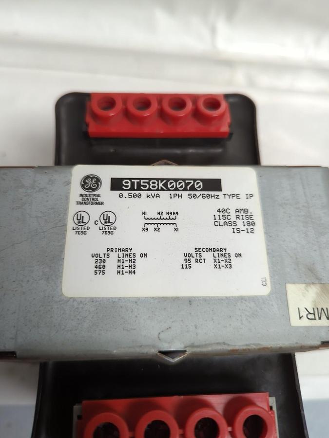 Used GE,9T58K0070,TYPE IP CONTROL TRANSFORMER PRE-OWNED