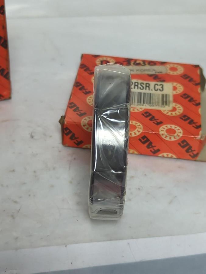 FAG,6008 2RSR C3,SEALED DEEP GROOVE BALL BEARING 40X68X15MM LOT OF 2 NOS