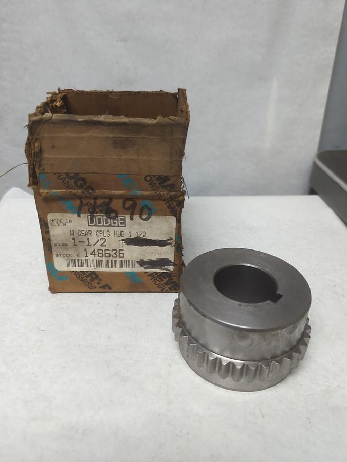 DODGE,148636,W GEAR COUPLING HUB SIZE 1-1/2 NOS