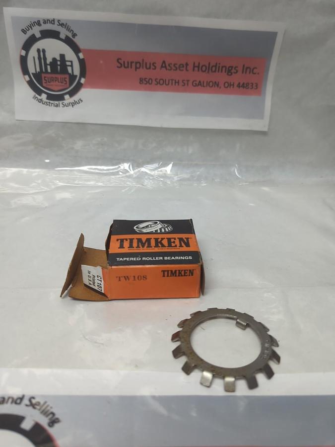 TIMKEN,TW108,BEARING LOCK WASHER NOS