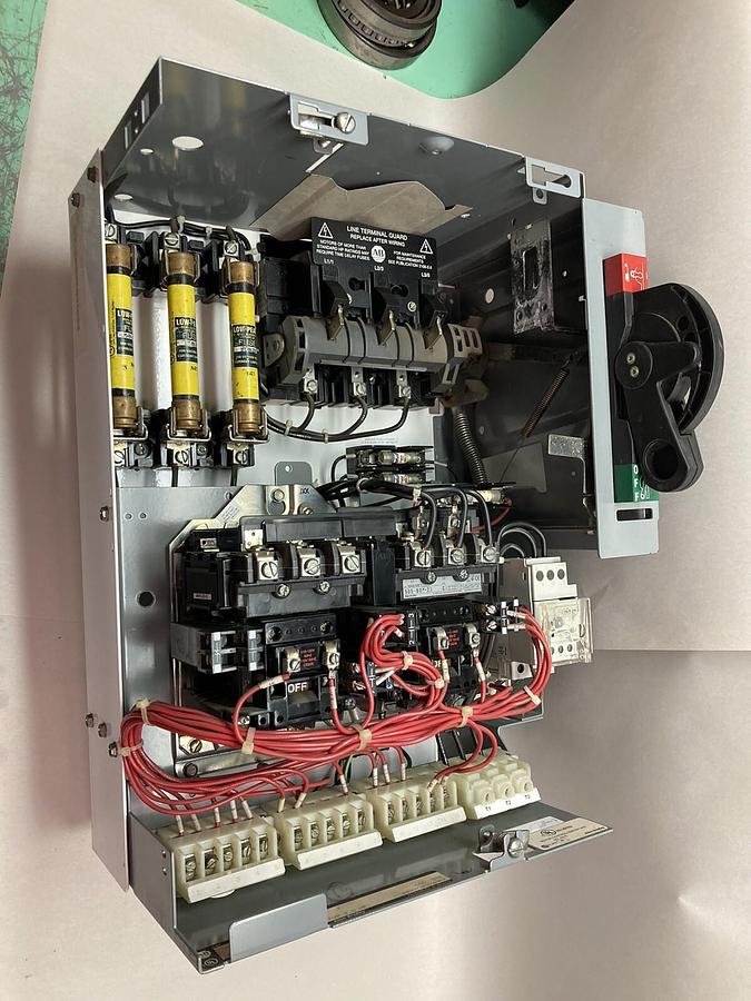 Used Allen Bradley,2100 2106,20 Inch Size 1 Fused MCC Reversing Starter Bucket