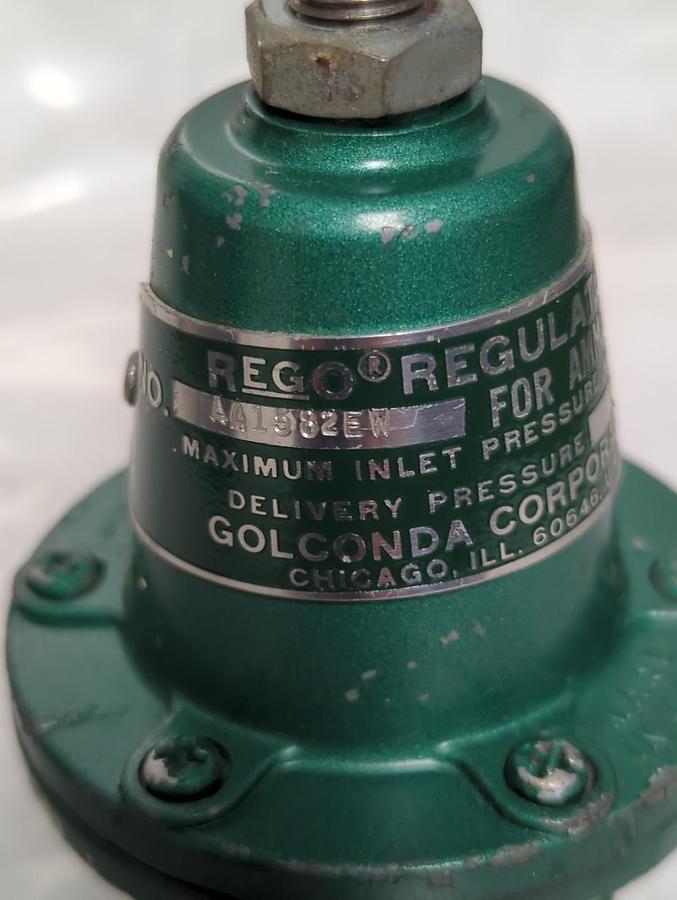 Used REGO,AA1582EW,REGULATOR 400PSIG PRE-OWNED