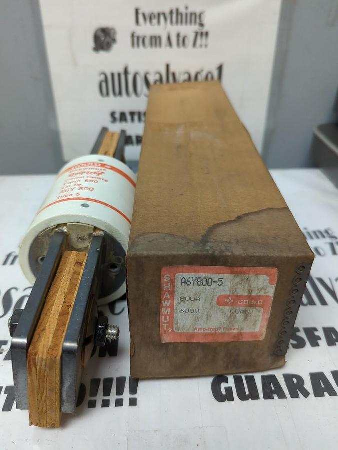 GOULD SHAWMUT,A6Y800-5,AMP-TRAP TYPE 5 SPECIAL PURPOSE FUSE CLASS FORM 600 NOS