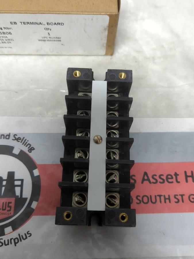 GE,EB25B06,EB TERMINAL BOARD 600V/30A NOS