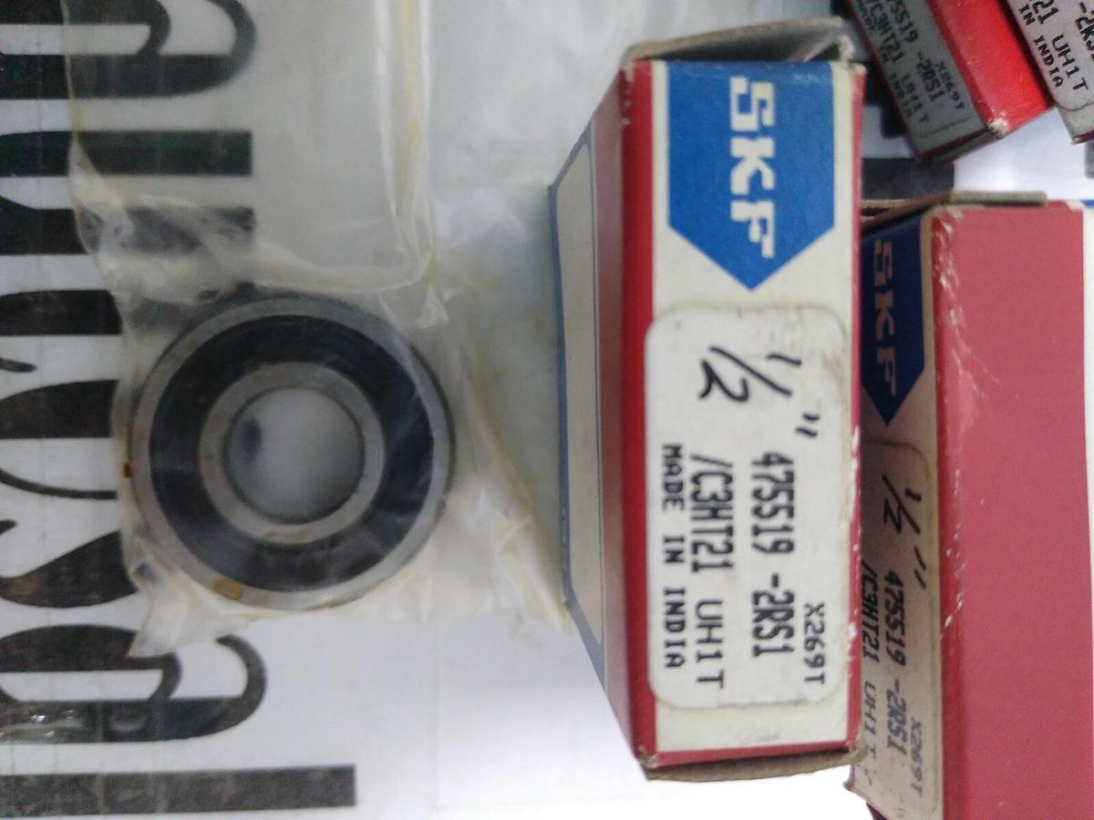 Used SKF,475519-2RS1 /C3HT21,Deep Groove Ball Bearing 1/2 INCH Lot of 17 NOS