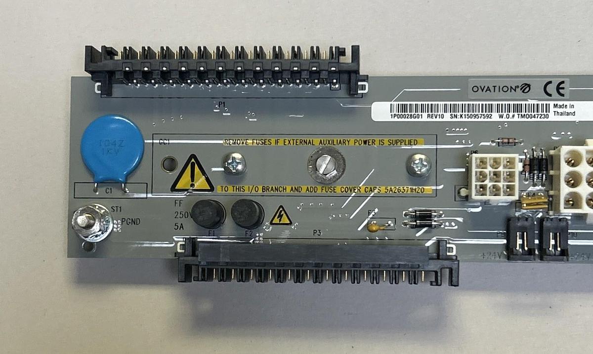 OVATION,1P00028G01,LOCAL I/O TRANSITION PANEL NOS