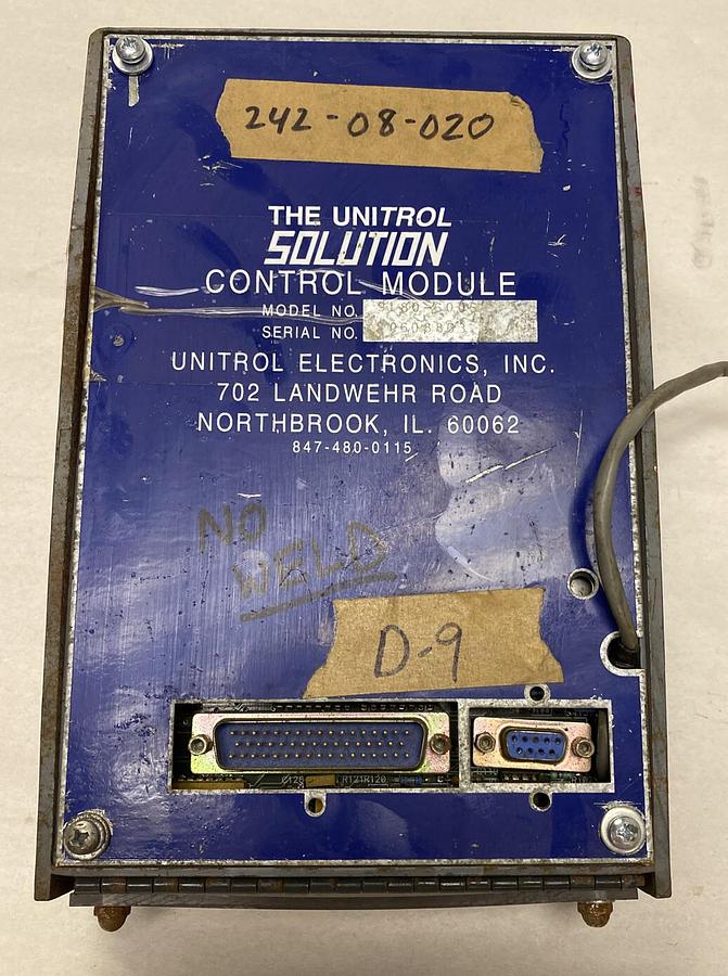 Used Unitrol Solution,9180-600S,Control Module