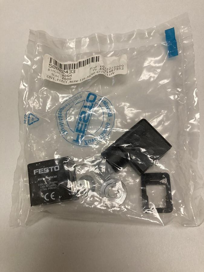 Used Festo,MSFW-110-50/60,Solenoid Coil