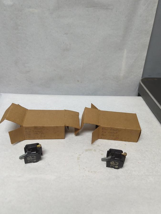 ALLEN-BRADLEY,1495-F1,SIZE 0-5 AUXILARY CONTACT LOT OF 2 NOS