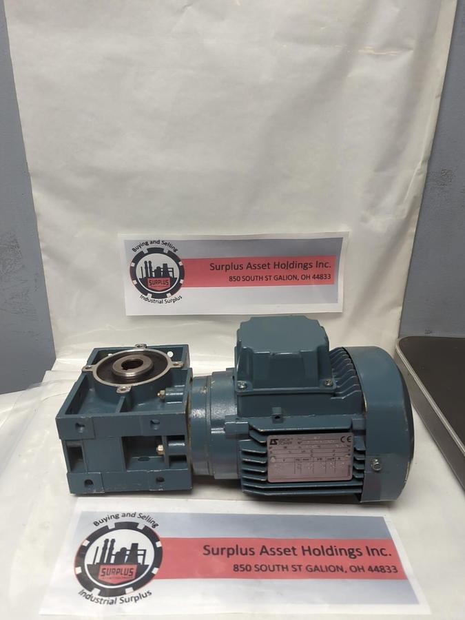 Used LEROY SOMER,3LS63-3R9153,MOTOR & GEAR REDUCER PRE-OWNED