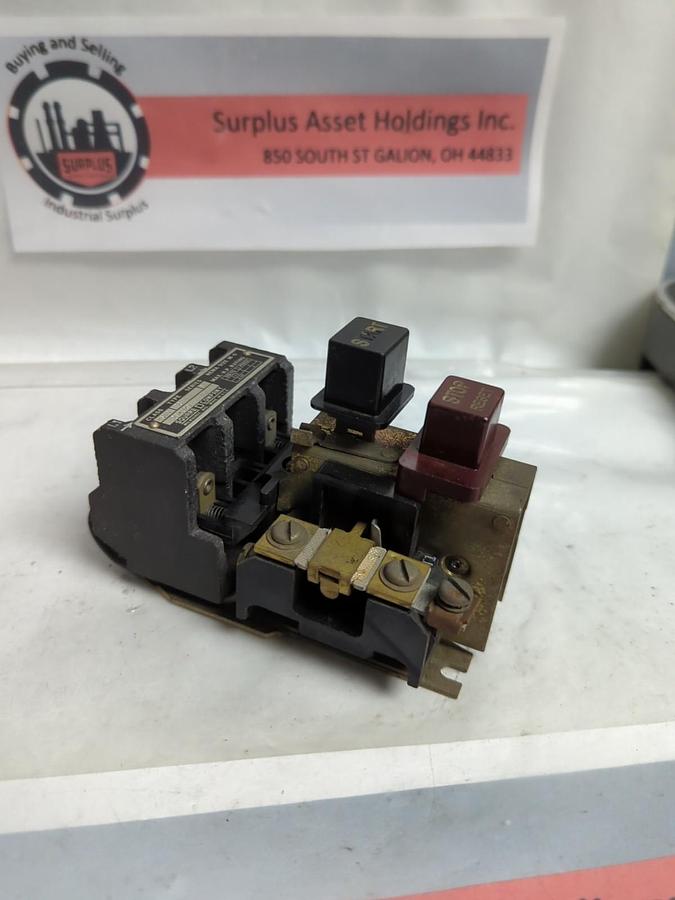 Used SQUARE D,2510-BG1,MANUAL STARTER SIZE M-0 SRIES B PRE-OWNED