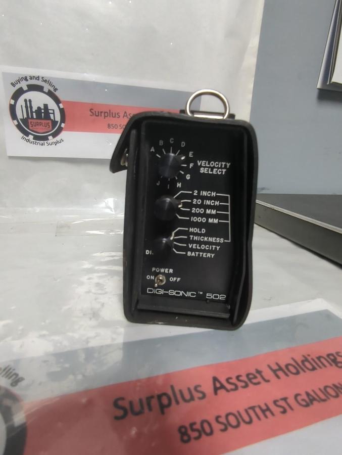 Used SONIC,DIGI-SONIC 502,ULTRASONIC VELOCITY TEST EQUIPMENT PRE-OWNED