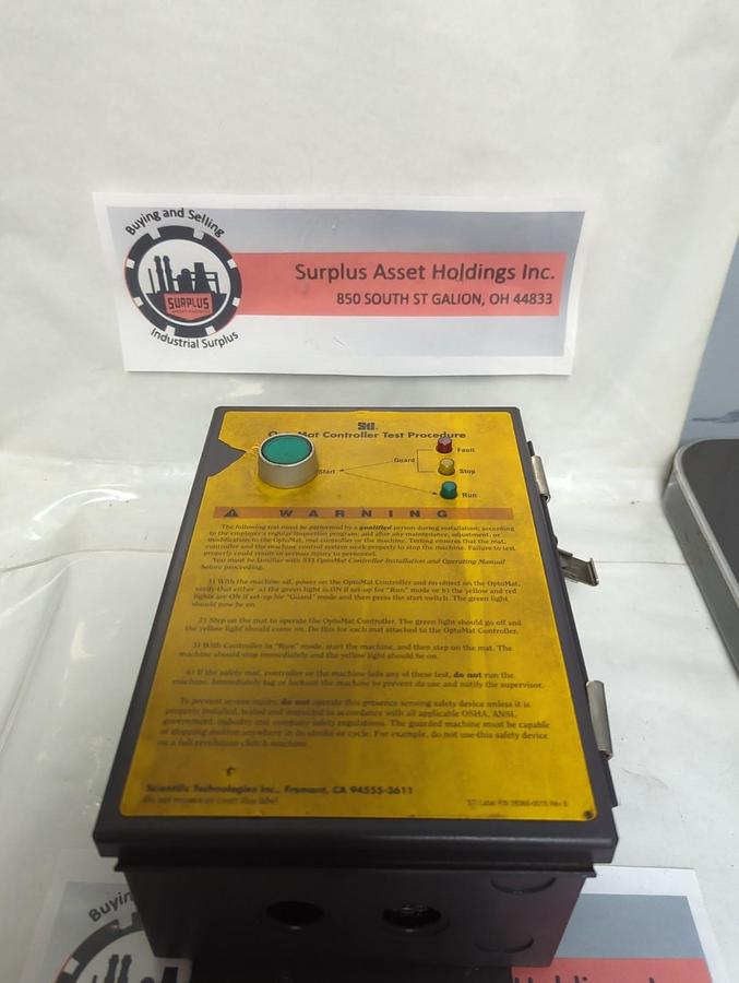 Used STI,28366-0010,OPTOMAT CONTROLLER TEST PROCEDURE PRE-OWNED