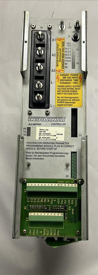 Used INDRAMAT,TDM1.2-030-300-W0,AC SERVO CONTROLLER REFURBISHED