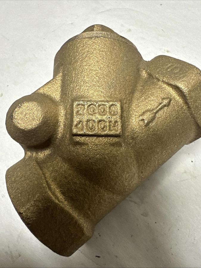 Milwaukee,200S 400W, 3/4" Y Brass Check Valve