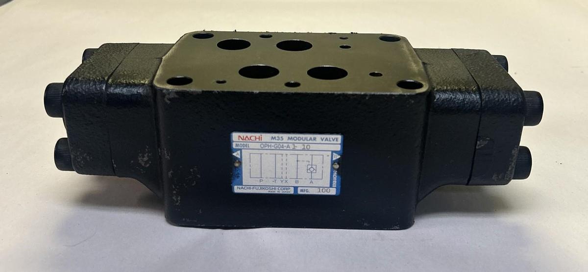 Used NACHI HYDRAULICS,OPH-G04-A1-10,PILOT OPERATED CHECK MODULAR VALVE