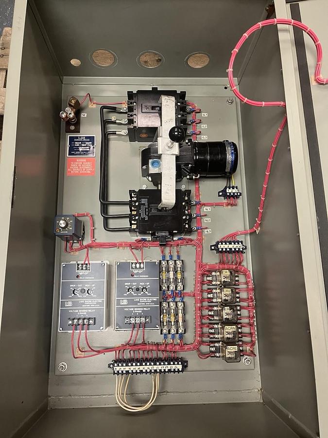 Used LAKE SHORE,07441,ELECTRIC T-200 TRANSFER SWITCH 100 AMP 208V 3PH