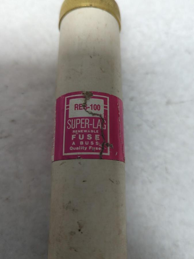 Used COOPER BUSSMANN,RES-100,RENEWABLE 100 AMP FUSE PRE-OWNED