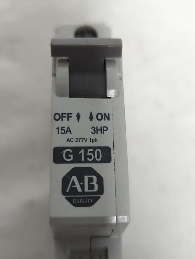 Used ALLEN BRADLEY,1492-CB1,G150 CIRCUIT BREAKER 15A 3HP PRE-OWNED