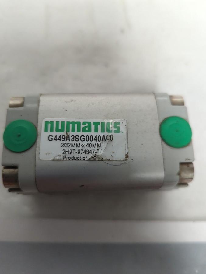 Used NUMATICS,G449A3SG0040A00,PNEUMATIC CYLINDER 32MMX40MM PRE-OWNED