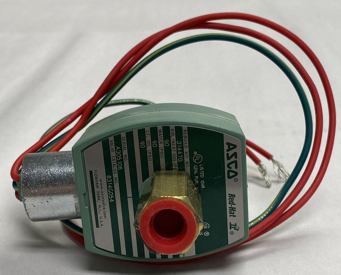Asco,8314G054,Solenoid Valve 1/4 Inch 120V NOS