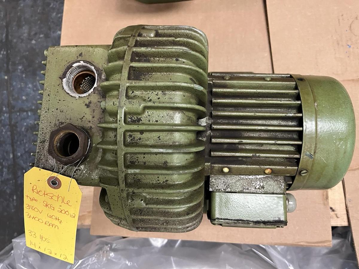 Used RIETSCHLE,SKG-200-2.02,REGENERATIVE BLOWER 3PH .44kW 3400RPM