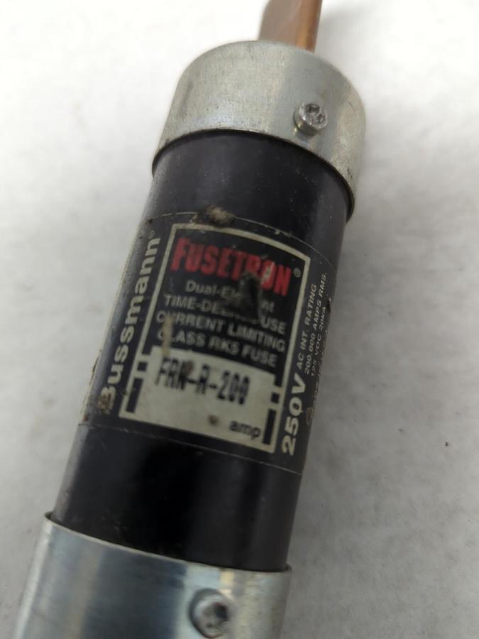 Used COOPER BUSSMANN,FRN-R-200,FUSETRON 200 AMP FUSE PRE-OWNED
