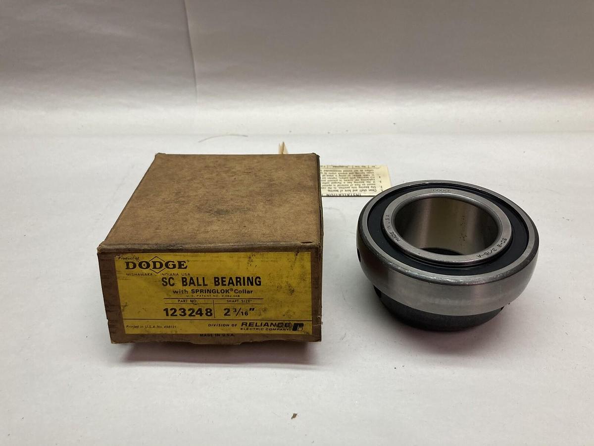 Dodge,123248,Insert Ball Bearing W/ Springlok Collar 2 3/16 Inch