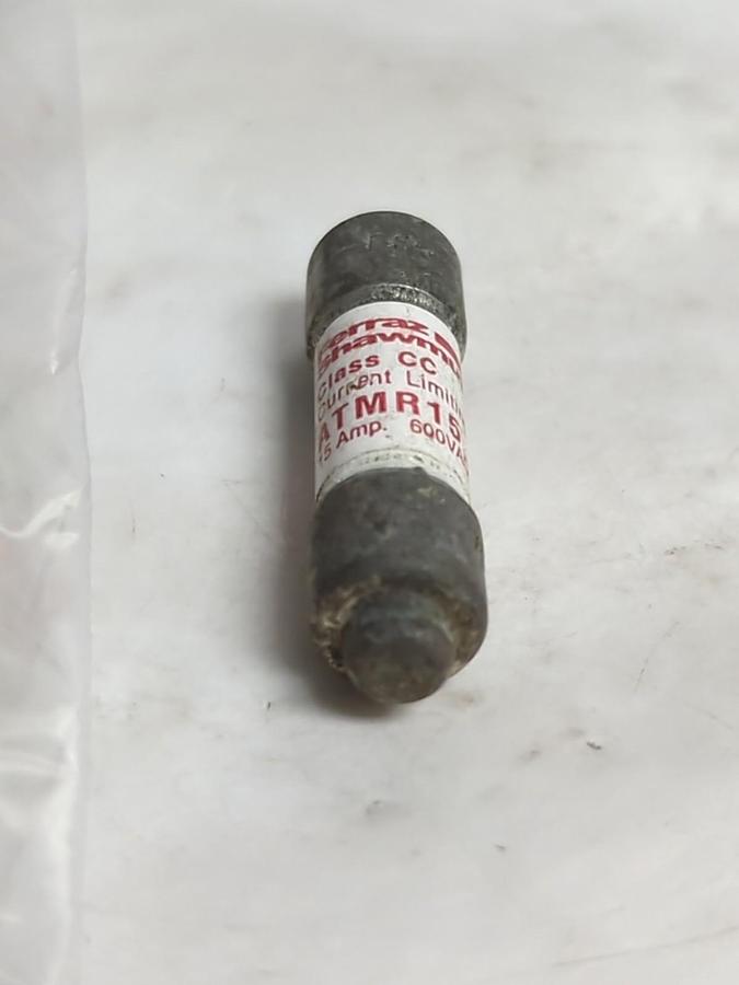 Used FERRAZ SHAWMUT,ATMR15,CLASS CC 15 AMP FUSE LOT OF 14 PRE-OWNED