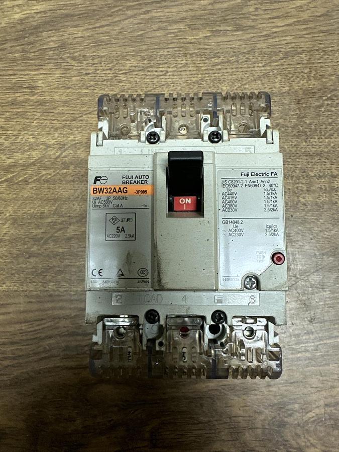Used Fuji Electric,BW32AAG-3P005,Auto Breaker