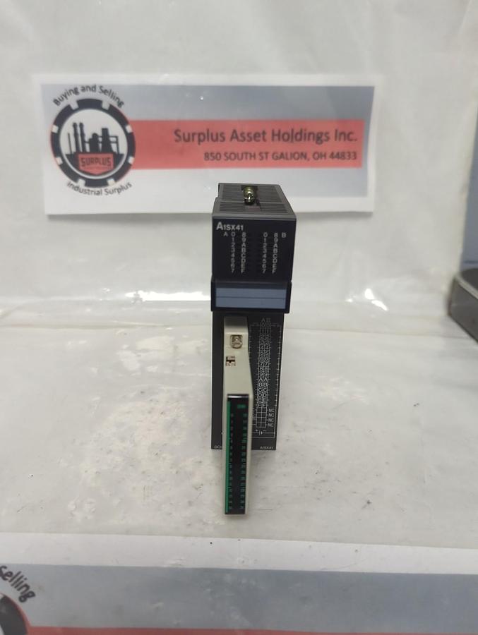 Used MITSUBISHI,A1SX41,IN PUT MODULE UNIT WITH SUNX SL-S PLC CONNECTOR PRE-OWNED