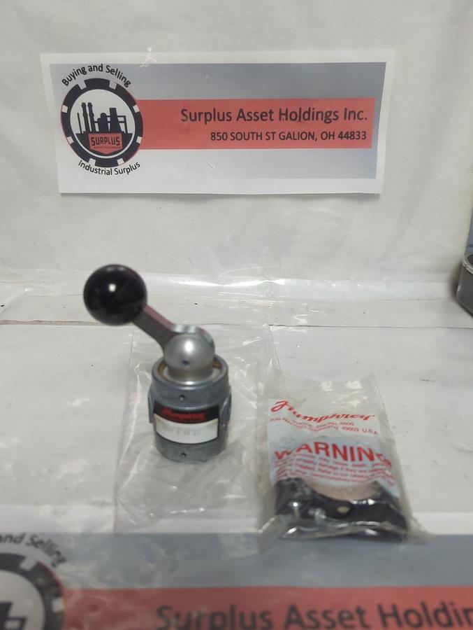 HUMPHREY,250V 3 1021,VALVE LEVER SWITCH WITH MOUNTING PLATE NOS